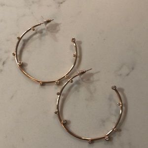 Kendra Scott Rose Gold & CZ Hoops